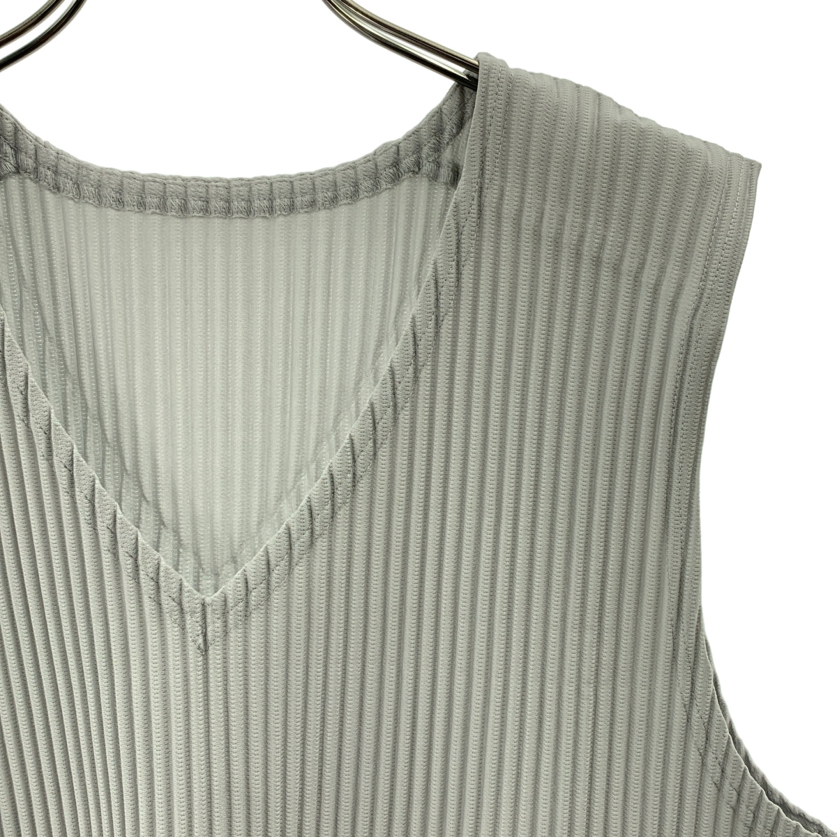 HOMME PLISSE ISSEY MIYAKE / オムプリッセイッセイミヤケ | プリーツ Vネック ベスト | 3 | メンズ