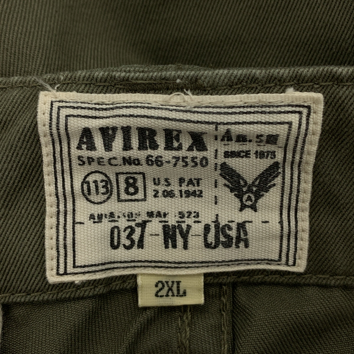AVIREX / 아빌렉스 | 파티그 카고 반바지 | 2XL | 남성