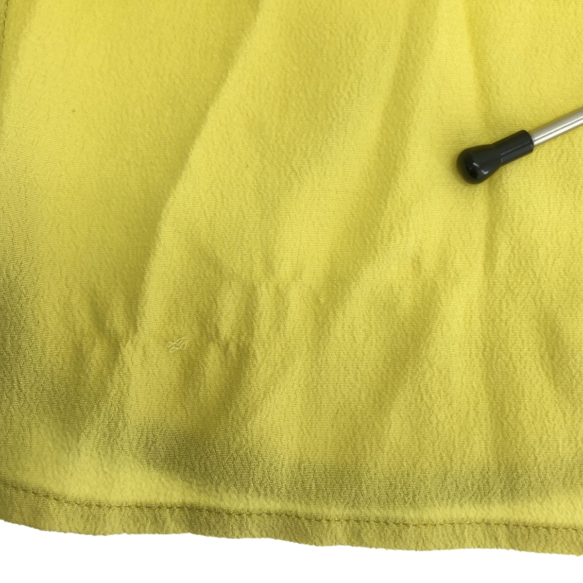 DIANE VON FURSTENBERG / ダイアンフォンファステンバーグ | SLICED DRESS / レーヨン シフォン プリーツ ワンピース | 8 | イエロー | レディース