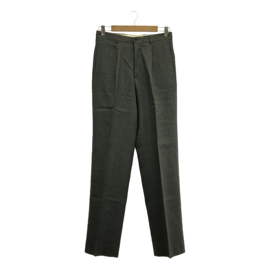 ARMANI COLLEZIONI | Wool linen blend slacks | S | Grey | Men's