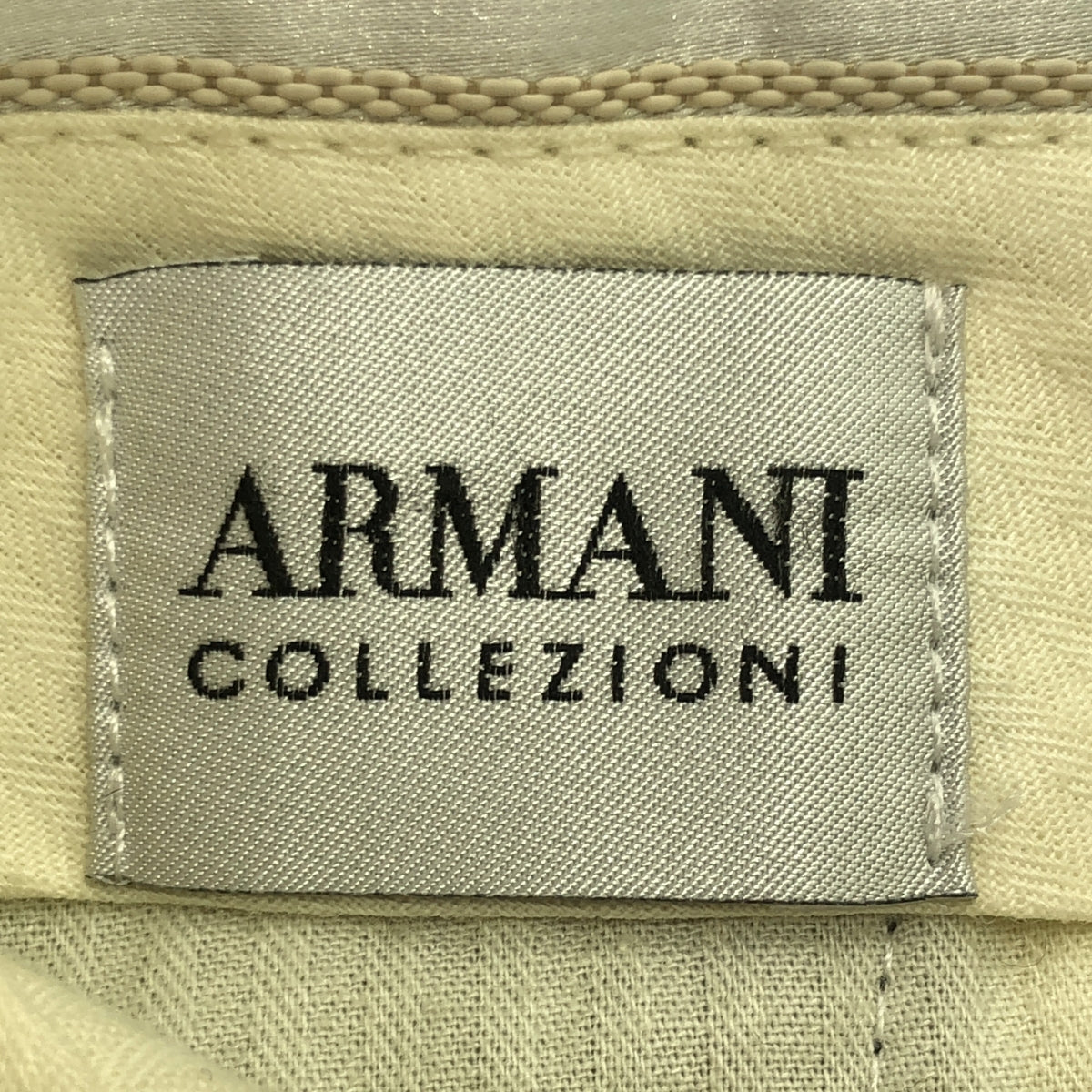 ARMANI COLLEZIONI | Wool linen blend slacks | S | Grey | Men's