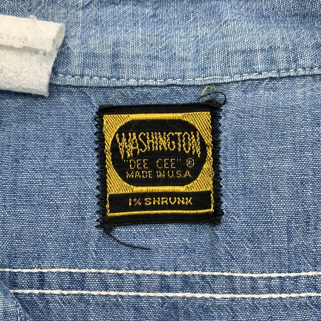 VINTAGE / 빈티지 헌 옷 | 1960s WASHINGTON DEE CEE 샴브레이 셔츠 |