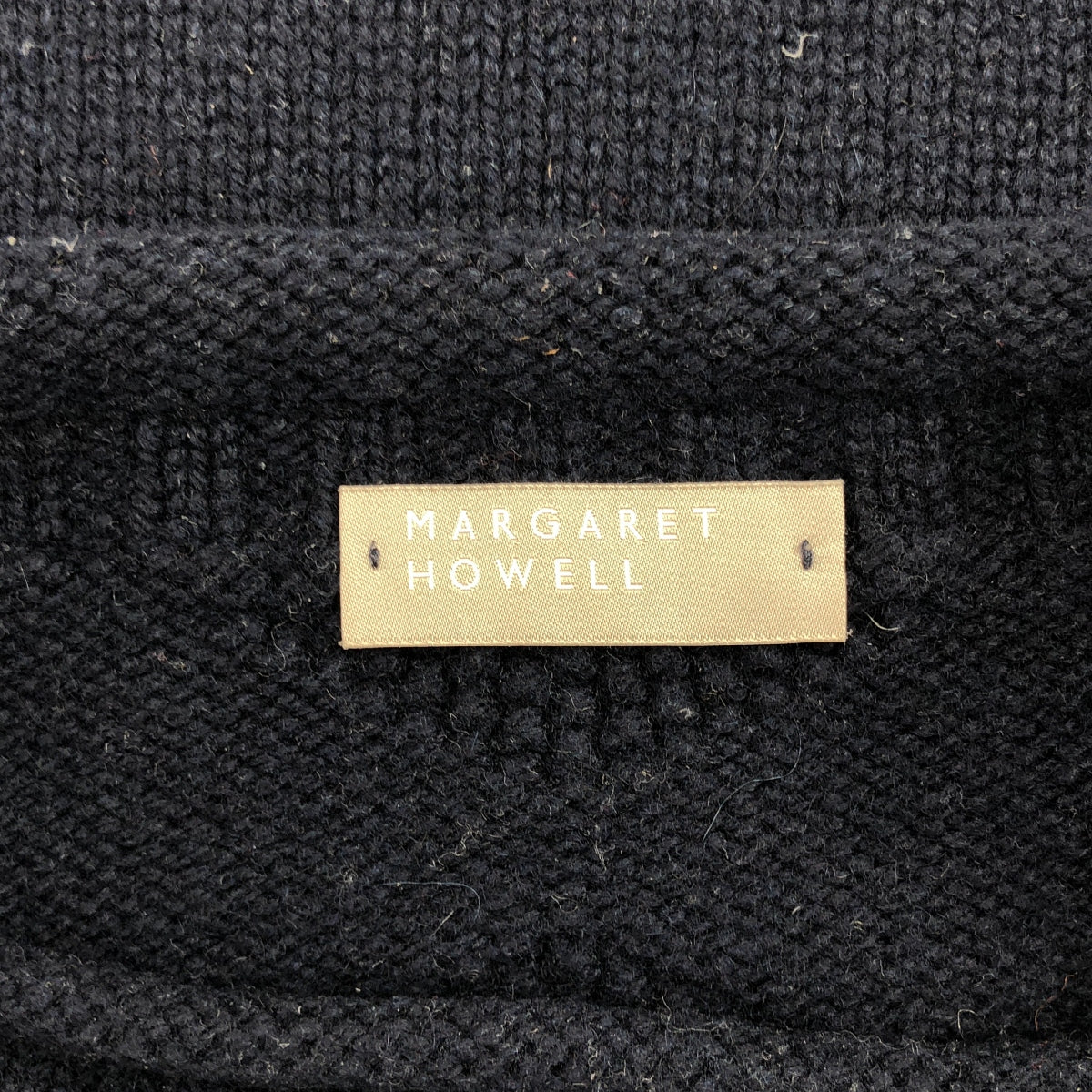 MARGARET HOWELL / 마가렛 하웰 | 스코틀랜드제 울 캐시미어 뜨개질 전환 니트 | 2 |