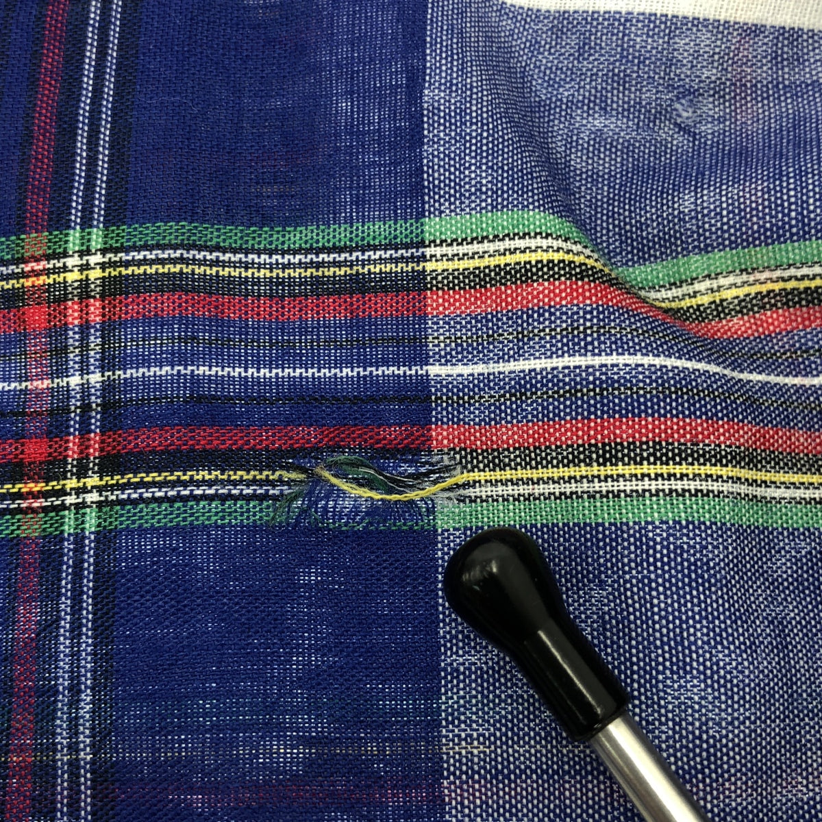 復古 | SAKS FIFTH AVENUE 格紋襯衫 | L 碼 | 藍色 | 男款