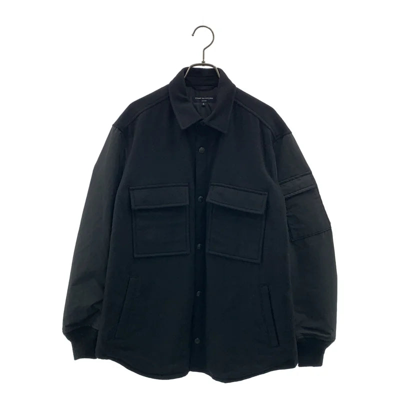 COMME des GARCONS HOMME / 꼼데가르송 옴므 | 2022AW | 울 나일론 전환 패딩 CPO 재킷 | S | 남성