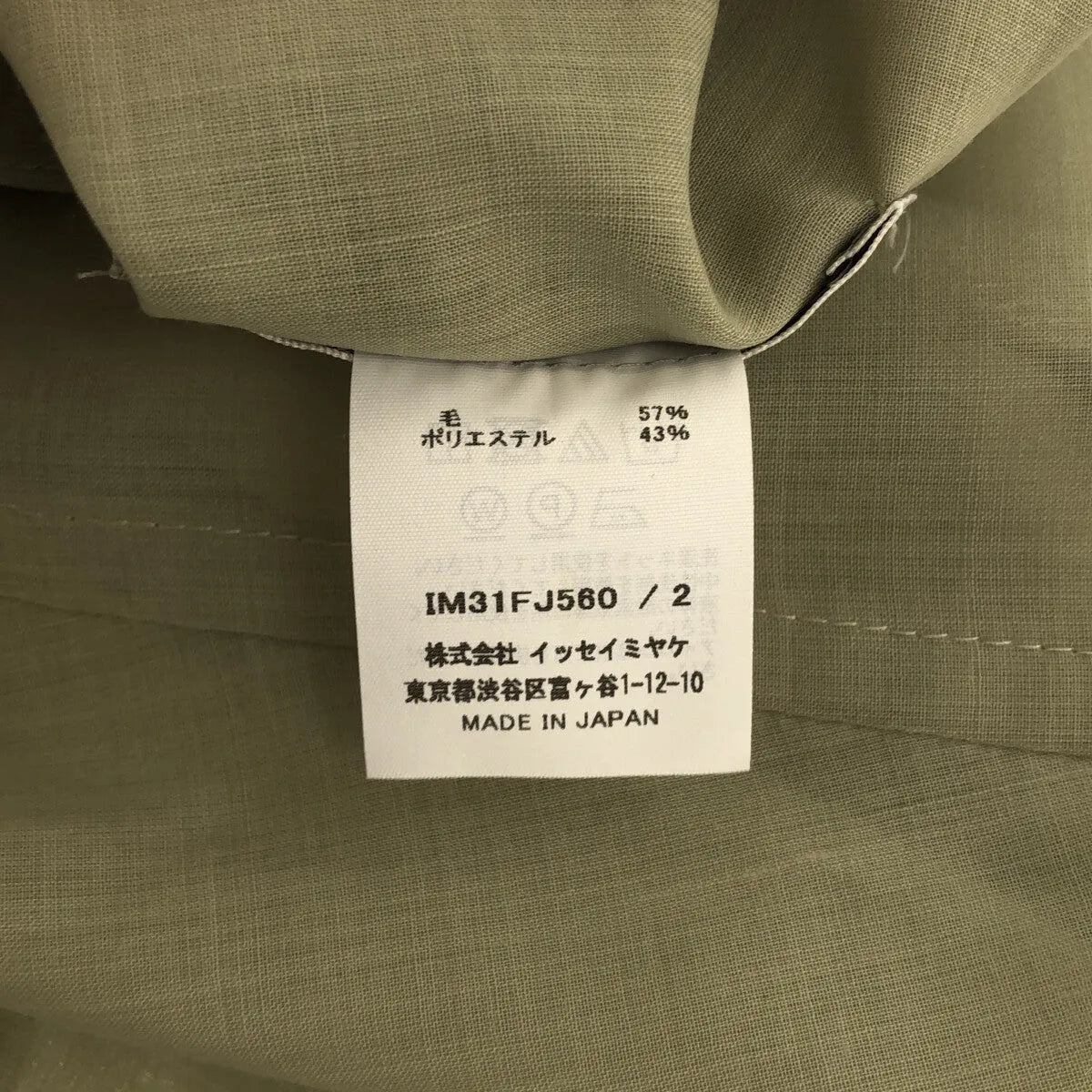 [狀況良好] 三宅一生 | 2023SS |透明羊毛高領超大短袖襯衫 | 2 |淺綠色 |女性的