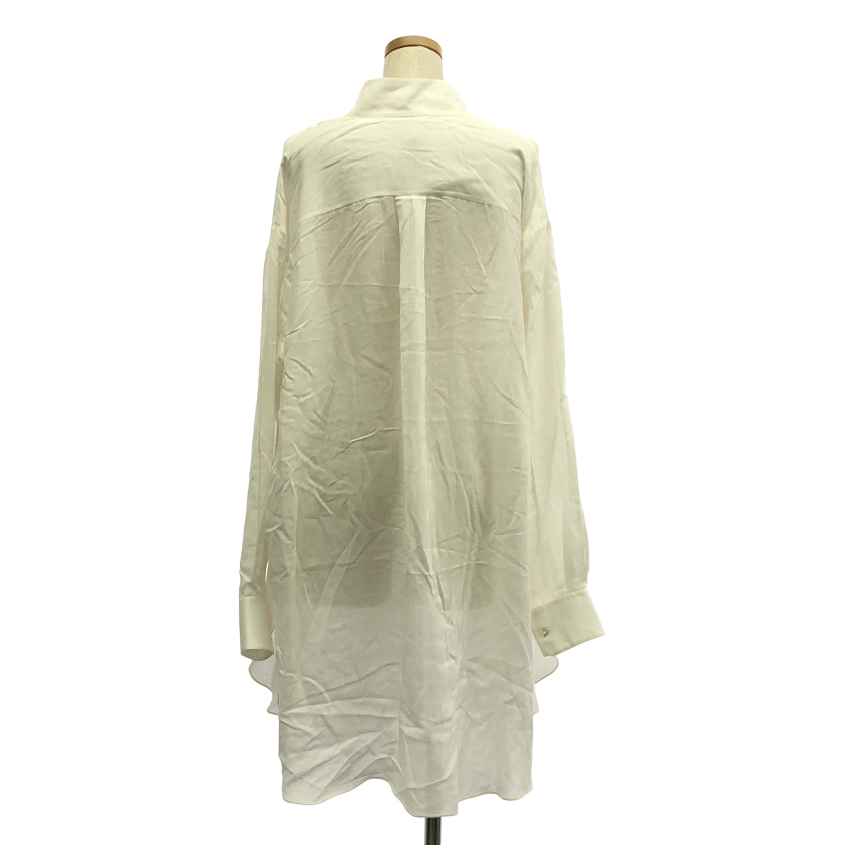 THE ROW | 2WAY 高領人造絲羊毛襯衫裙 | XS | 白色 | 女款