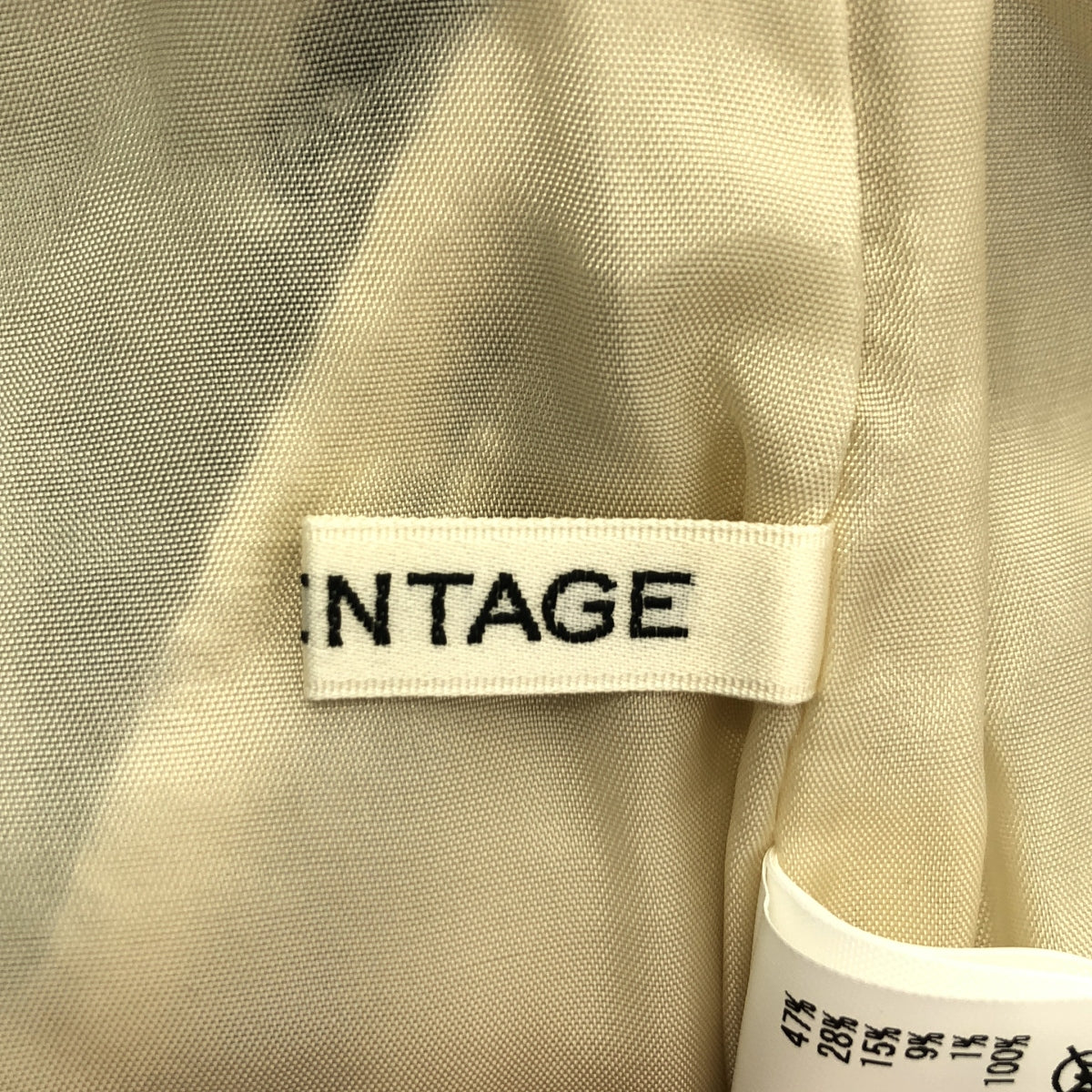 【美品】  CURRENTAGE / カレンテージ | TWEEDY センタープレス パンツ | 1 | オフホワイト/ブラック | レディース