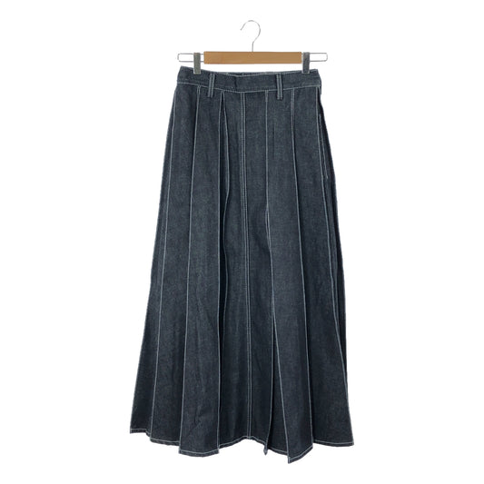 foufou / フーフー | 2023SS | denim classical skirt デニムクラシック スカート | 0 | インディゴ | レディース