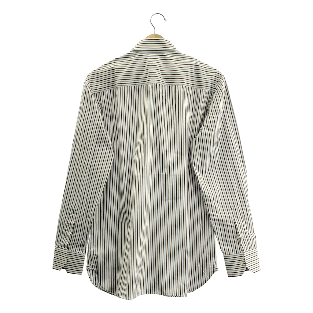 【美品】  Stile Latino / スティレラティーノ | コットン マルチカラーストライプ ドレスシャツ | 39 | ホワイト系 | メンズ
