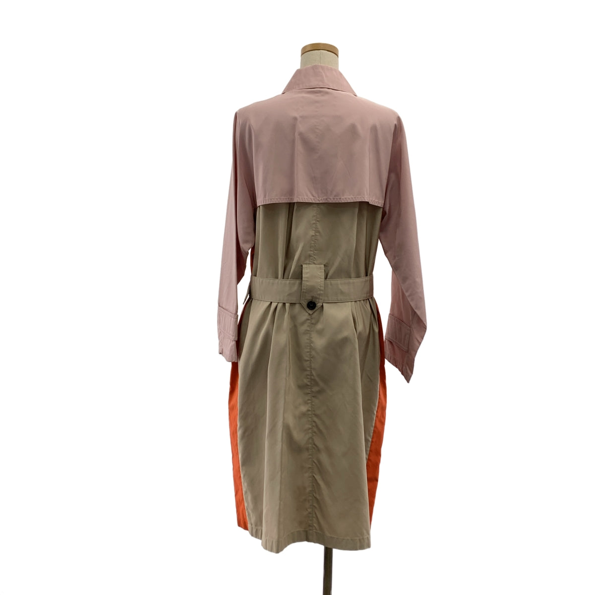 PRADA / 프라다 | 벨티드 스텐 컬러 오버 코트 | 40S | 여성