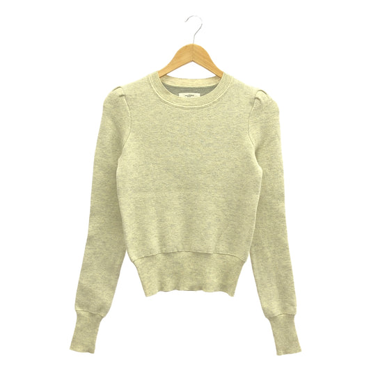 ISABEL MARANT ETOILE | Cotton wool puff sleeve knit | 36 | Beige | Women's