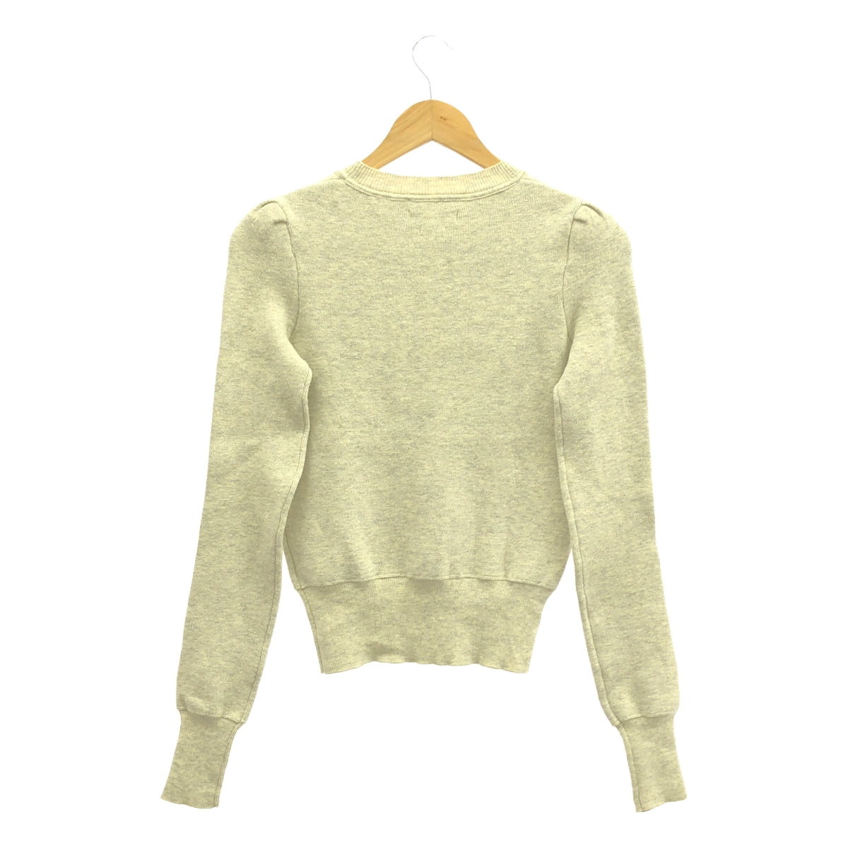 ISABEL MARANT ETOILE / イザベルマランエトワール | コットン ウール パフスリーブニット | 36 | ベージュ | レディース