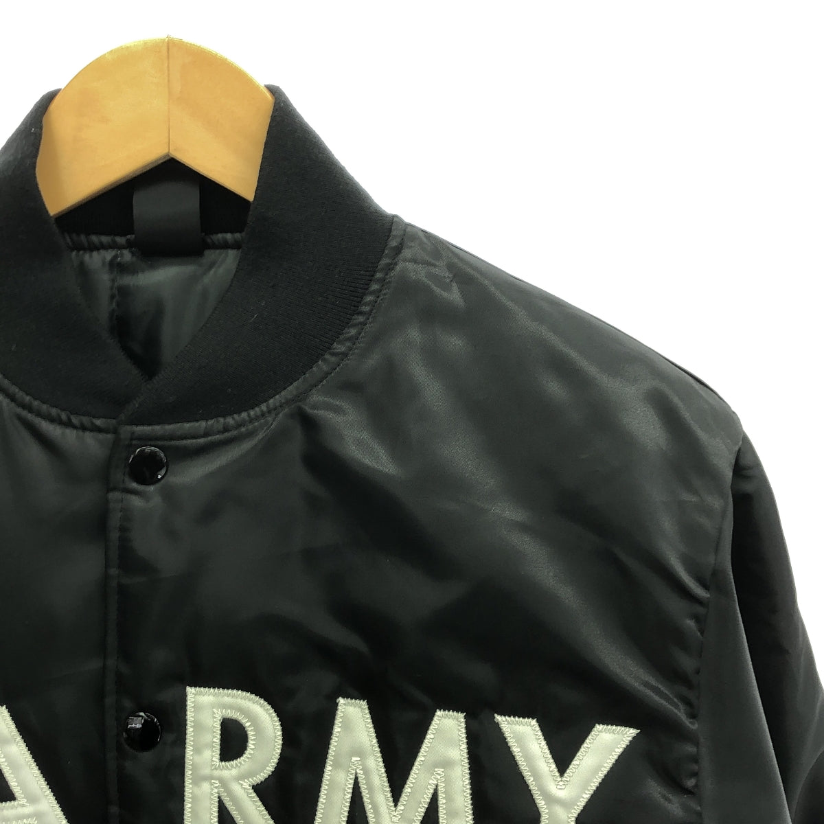 百分之四十違反權利 |標誌獎夾克 |校隊夾克 |全絎縫襯裡 | M |黑色 |男士