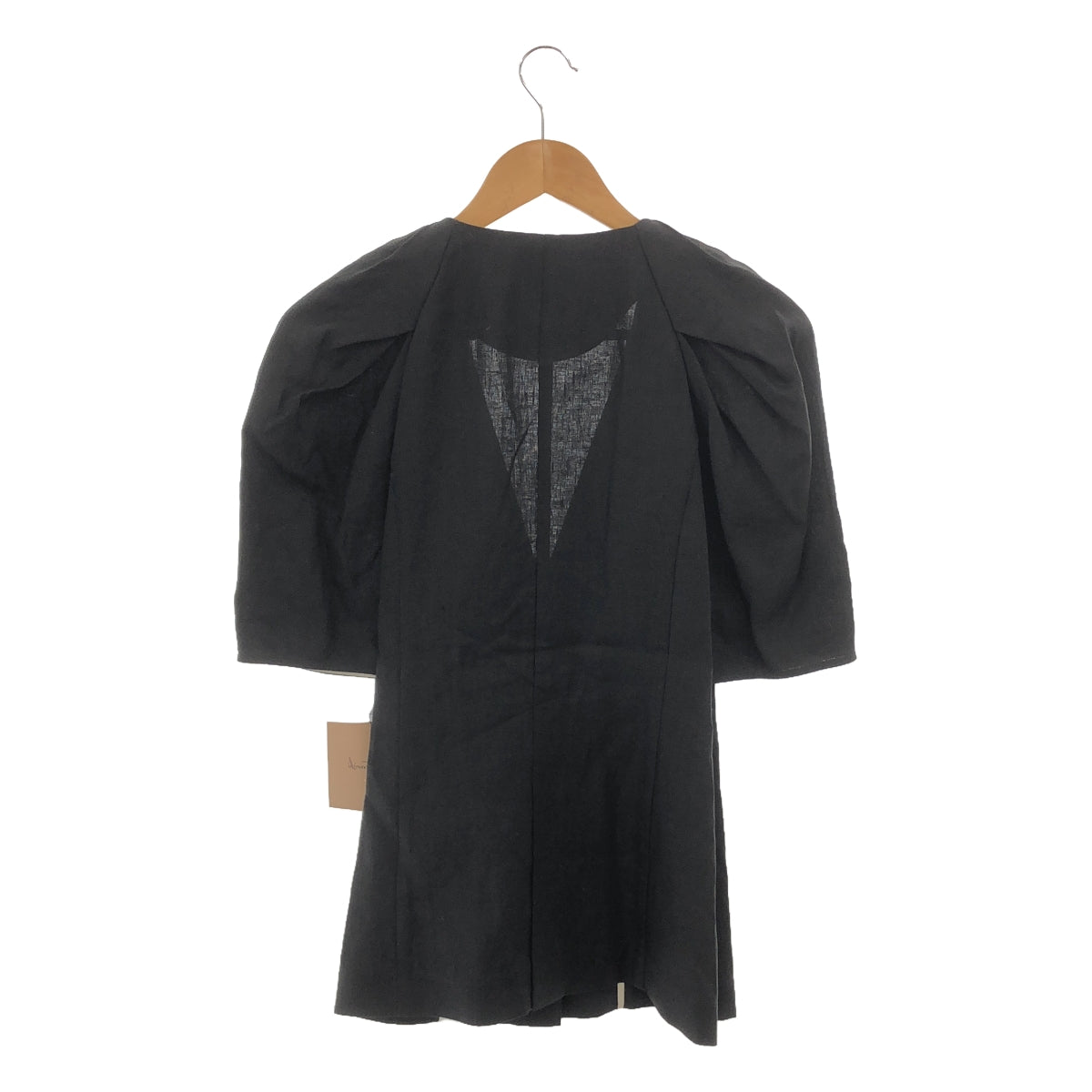 [Good Condition] Masaco Teranishi / Masako Teranishi | Linen Raglan Sleeve Jacket | Size 36 | Black | Women's