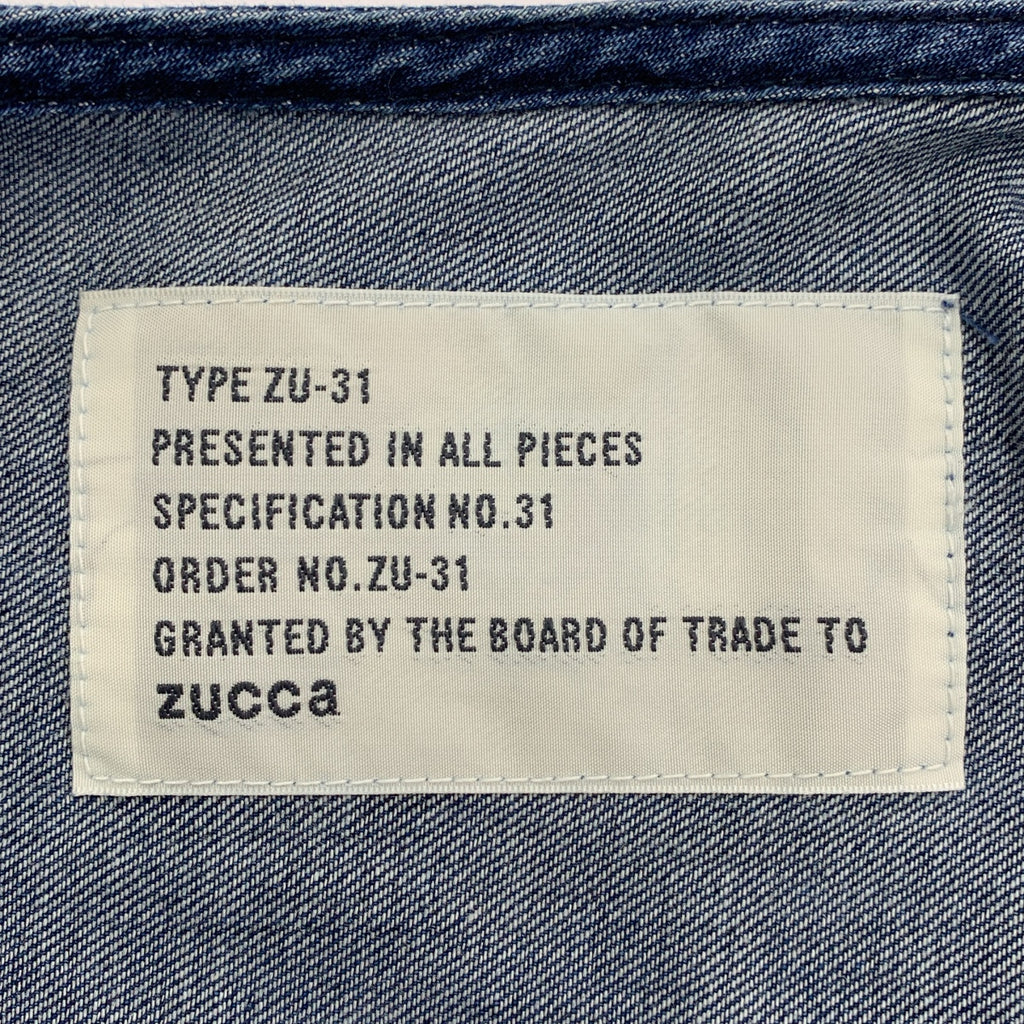 ZUCCa / 주카 | TYPE ZU-31 노 컬러 데님 재킷 | M | 남성