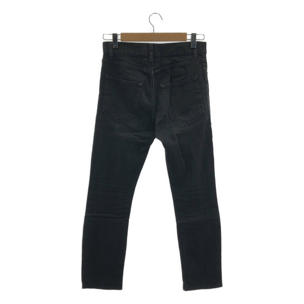 SAINT LAURENT PARIS / サンローランパリ | エディスリマン期 D05 M/SK-HW ウォッシュ加工 ストレッチ スキニーデニムパンツ | 29 | ブラック | メンズ