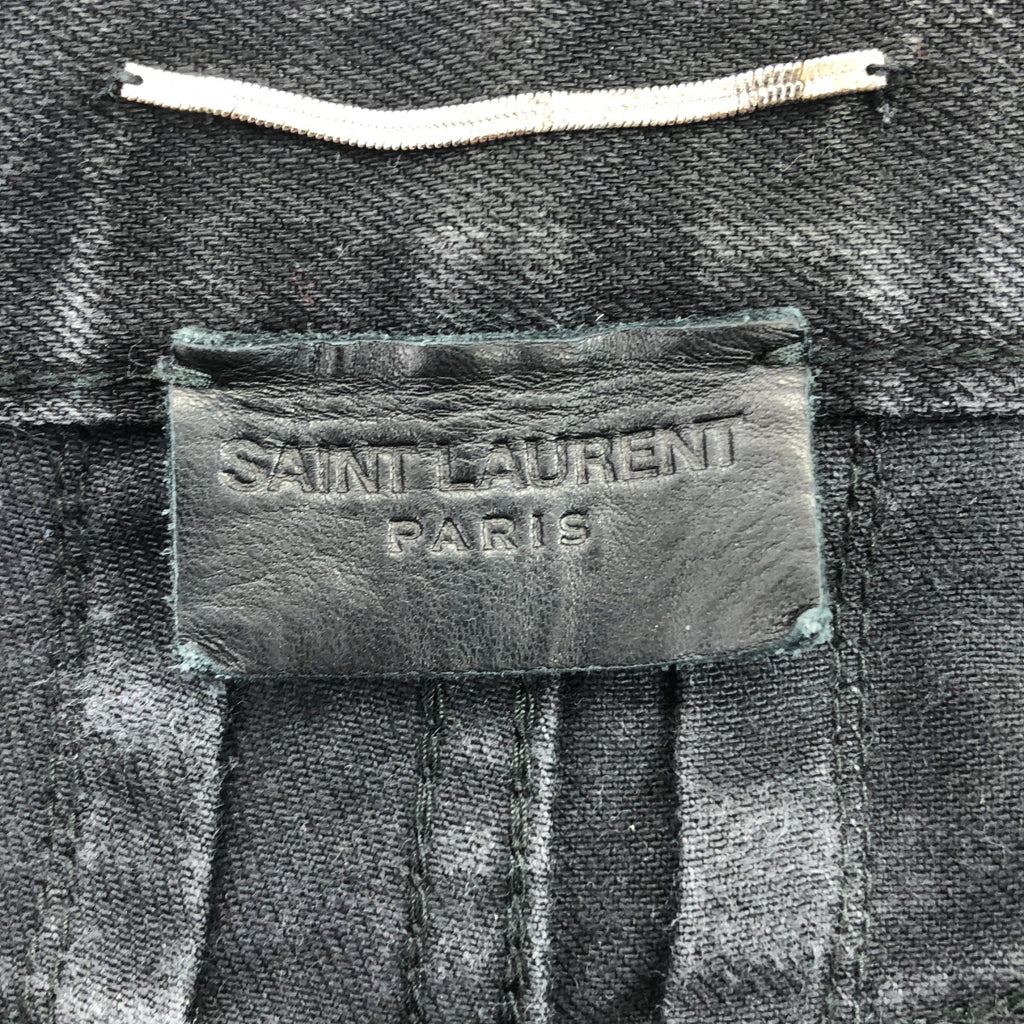 SAINT LAURENT PARIS / サンローランパリ | エディスリマン期 D05 M/SK-HW ウォッシュ加工 ストレッチ スキニーデニムパンツ | 29 | ブラック | メンズ