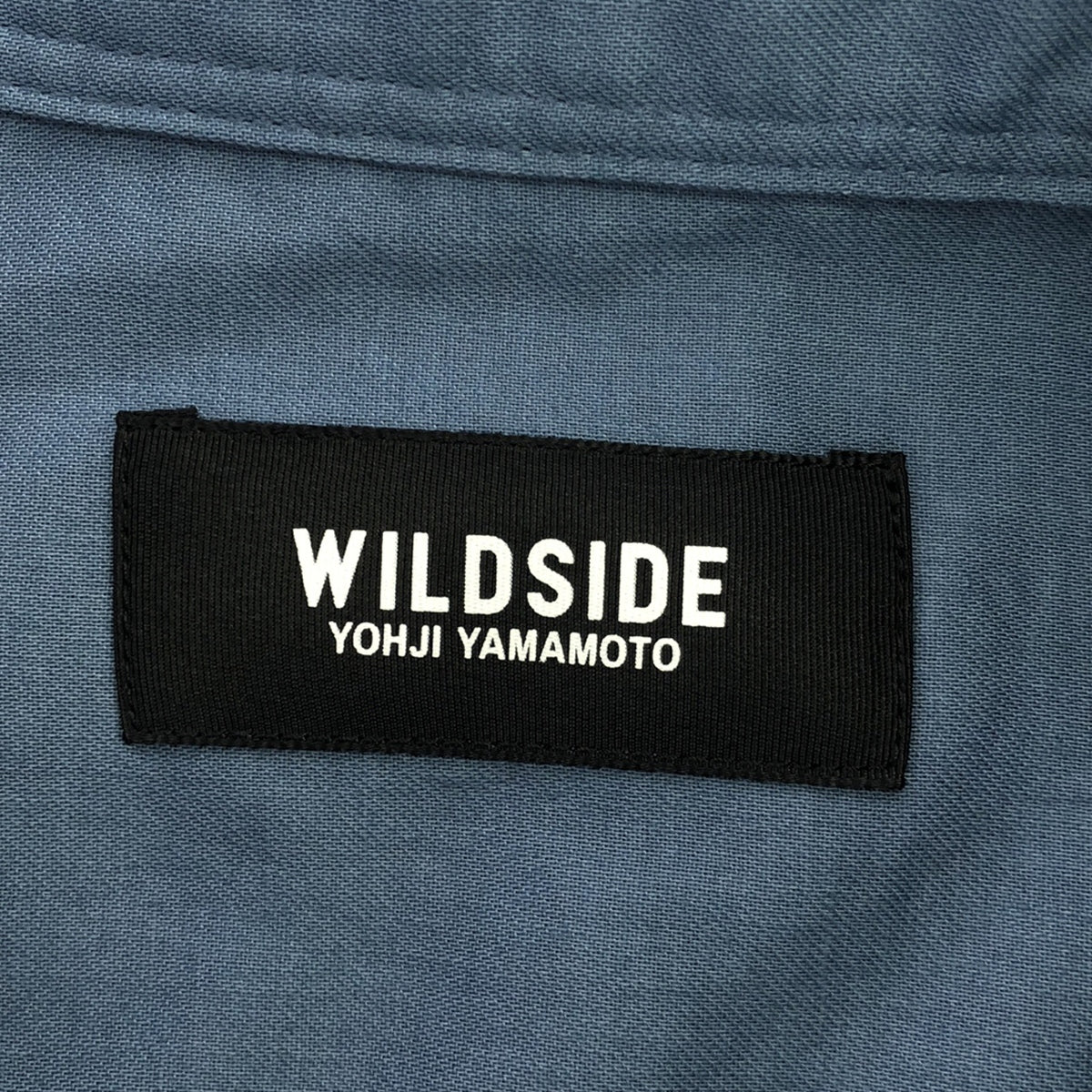 【신품】 WILDSIDE YOHJI YAMAMOTO / 와일드 사이드 요우지 야마모토 | 2024SS | × IZUMONSTER Blue Shirt 토호 프랑켄슈타인 대 지저 괴수 프린트 셔츠 | 3 | 블루 | 남성