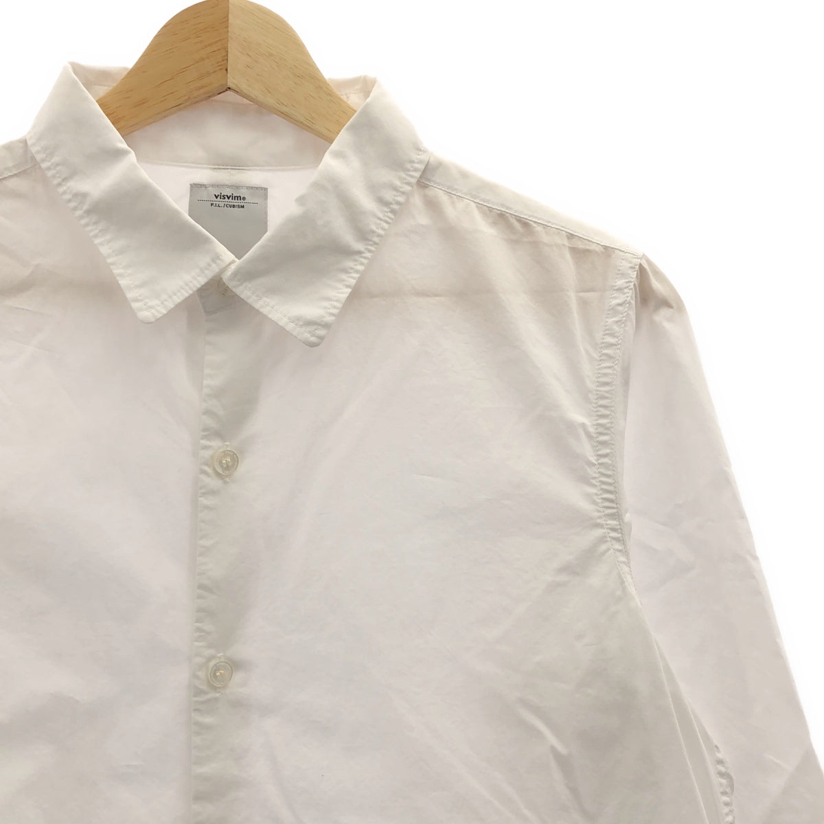 visvim / ビズビム | コットン スタンダードカラー シャツ | 1 | ホワイト | メンズ