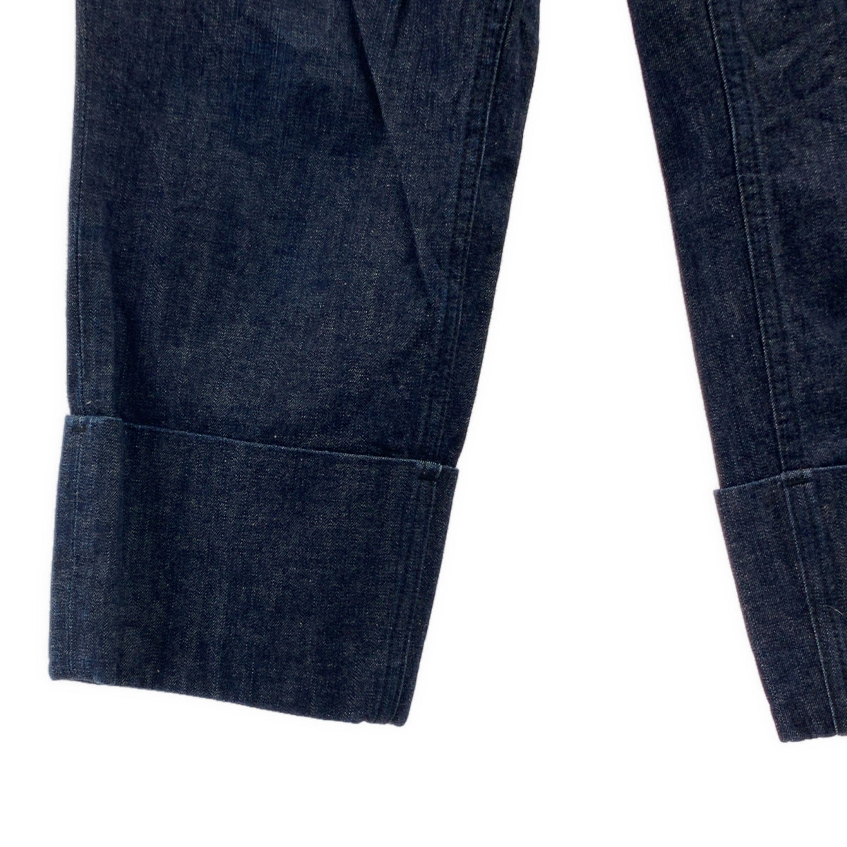 COMME des GARCONS HOMME / 컴데 갤슨 옴므 | 2012SS | 짙은 감색 데님 롤업 바지 | XS | 인디고 | 남성