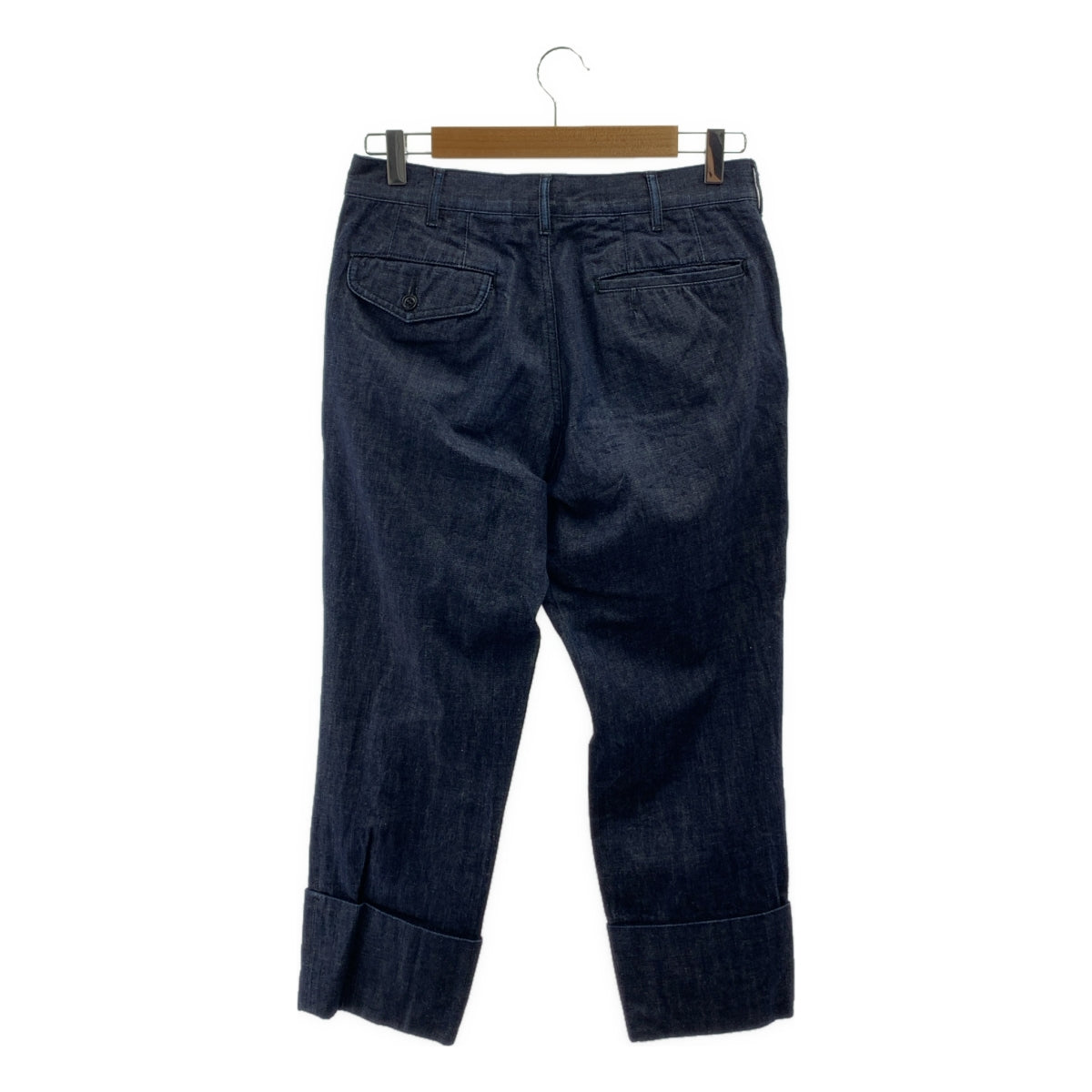 COMME des GARCONS HOMME / 컴데 갤슨 옴므 | 2012SS | 짙은 감색 데님 롤업 바지 | XS | 인디고 | 남성