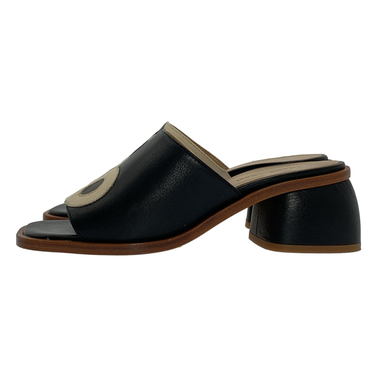 Paloma Wool / 팔로마 울 | 가죽 바이 컬러 음양 샌들 | 36 | 여성