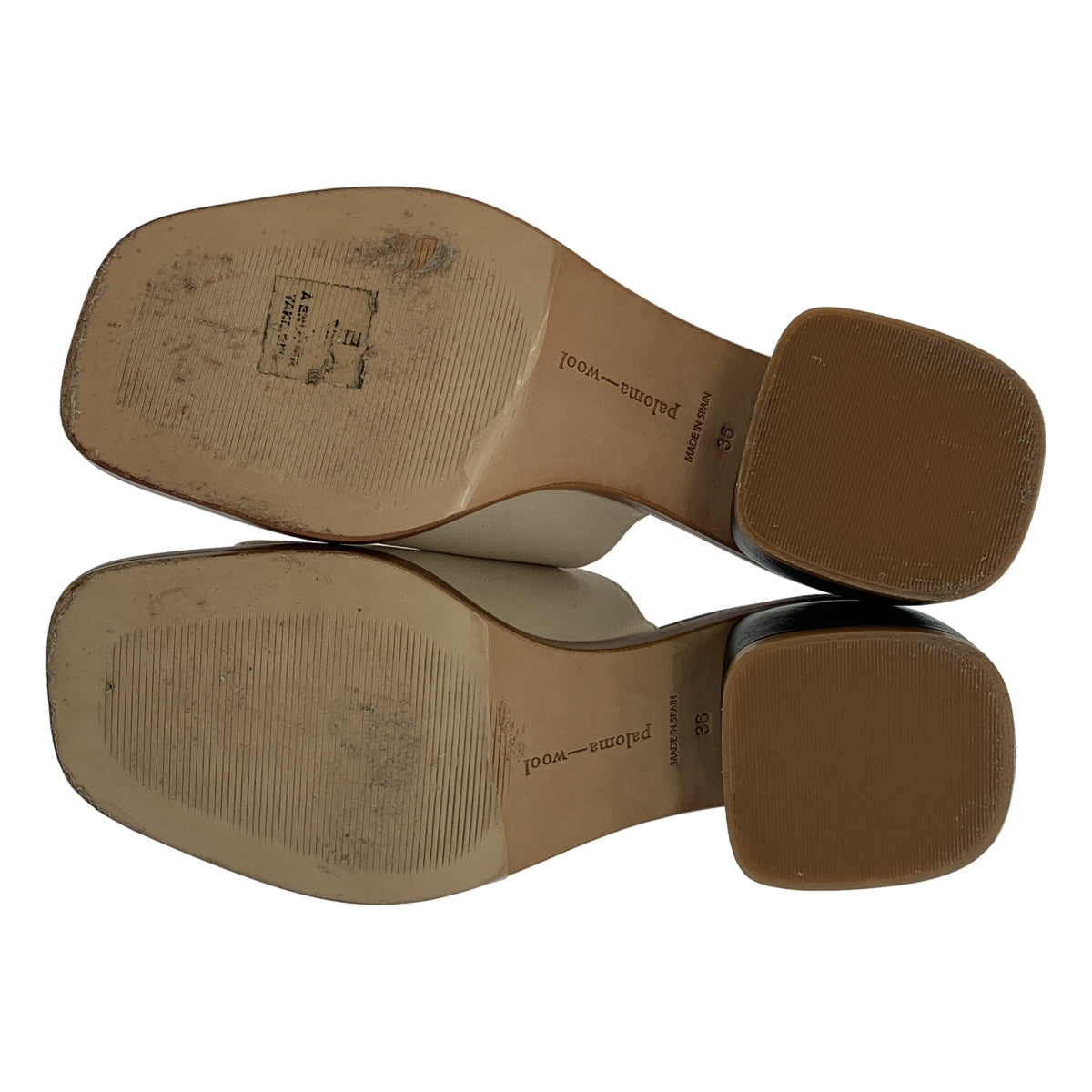 Paloma Wool / 팔로마 울 | 가죽 바이 컬러 음양 샌들 | 36 | 여성