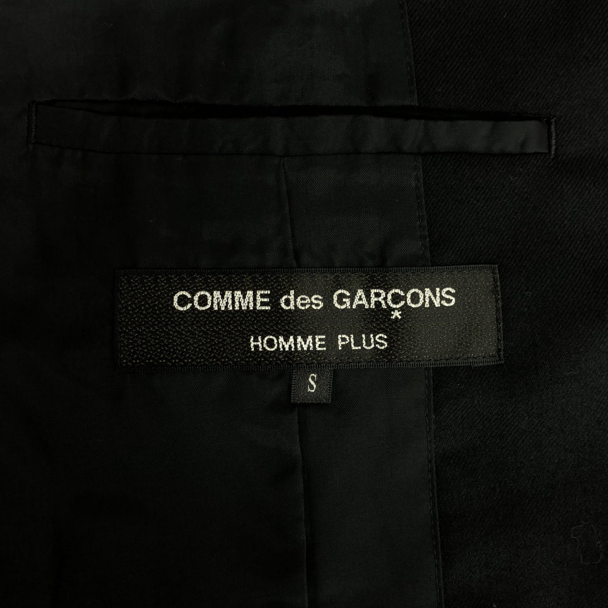 COMME des GARCONS HOMME PLUS | 2022SS | Floral Wool Gaba Sleeveless Wool 3B Tailored Jacket Vest | S | Black | Men's