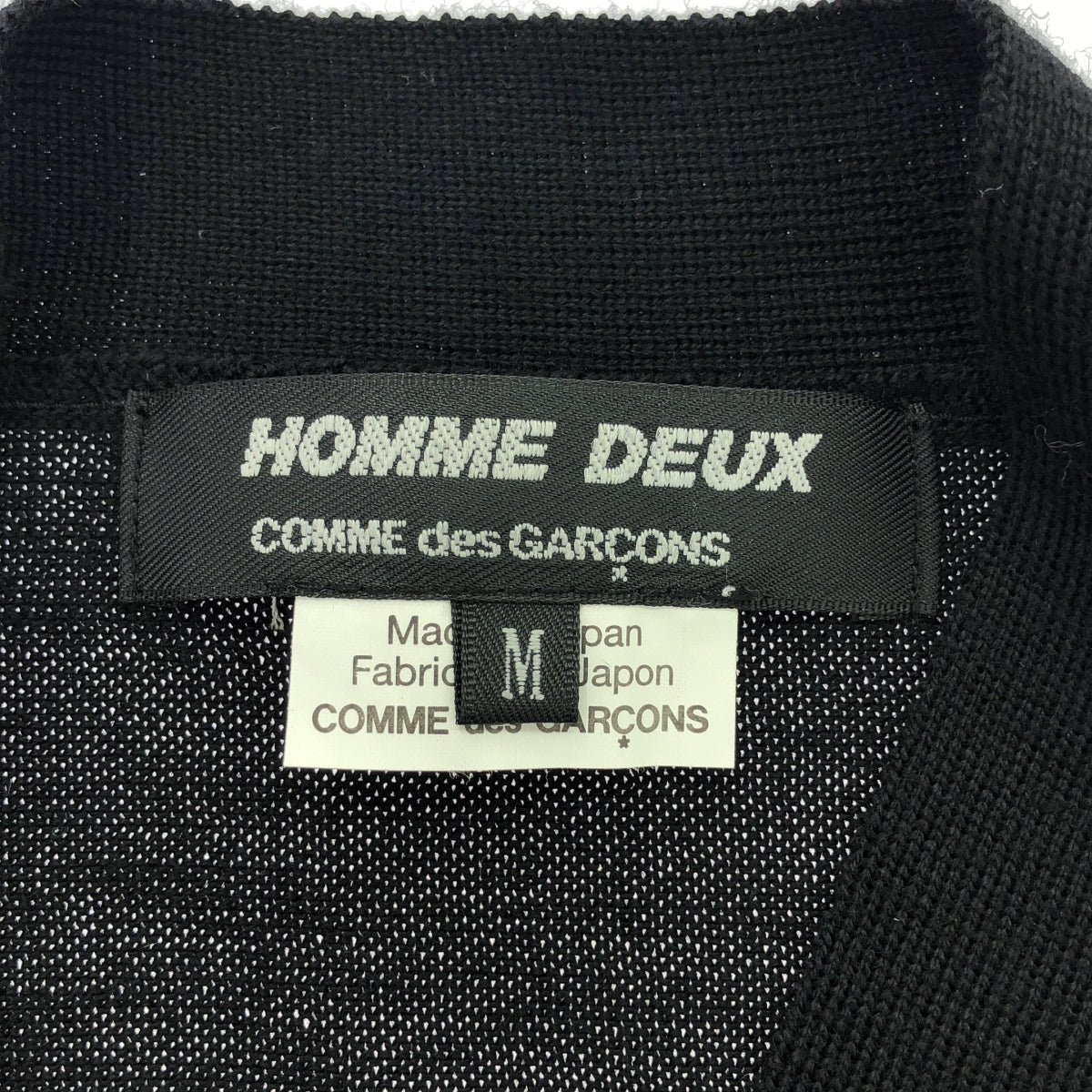 COMME des GARCONS HOMME DEUX / コムデギャルソンオムドゥ | 2021SS | LIVE FREEDOM STRONG WILL / ロゴ ニット カーディガン | M | メンズ