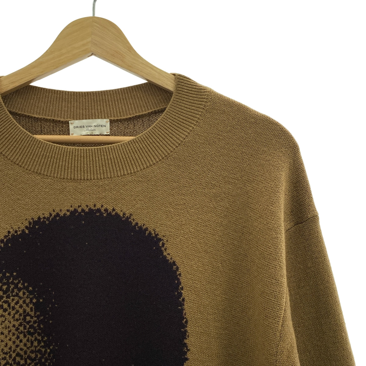 DRIES VAN NOTEN / ドリスヴァンノッテン | メリノウール ジャガード クルーネックニット | M | メンズ