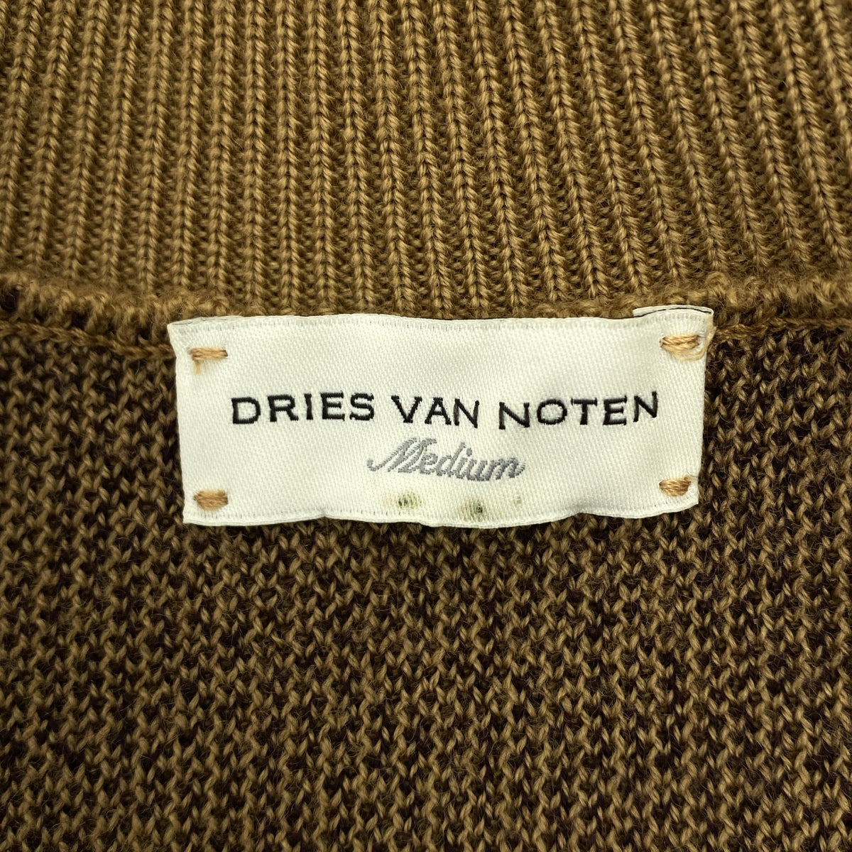 DRIES VAN NOTEN / ドリスヴァンノッテン | メリノウール ジャガード クルーネックニット | M | メンズ
