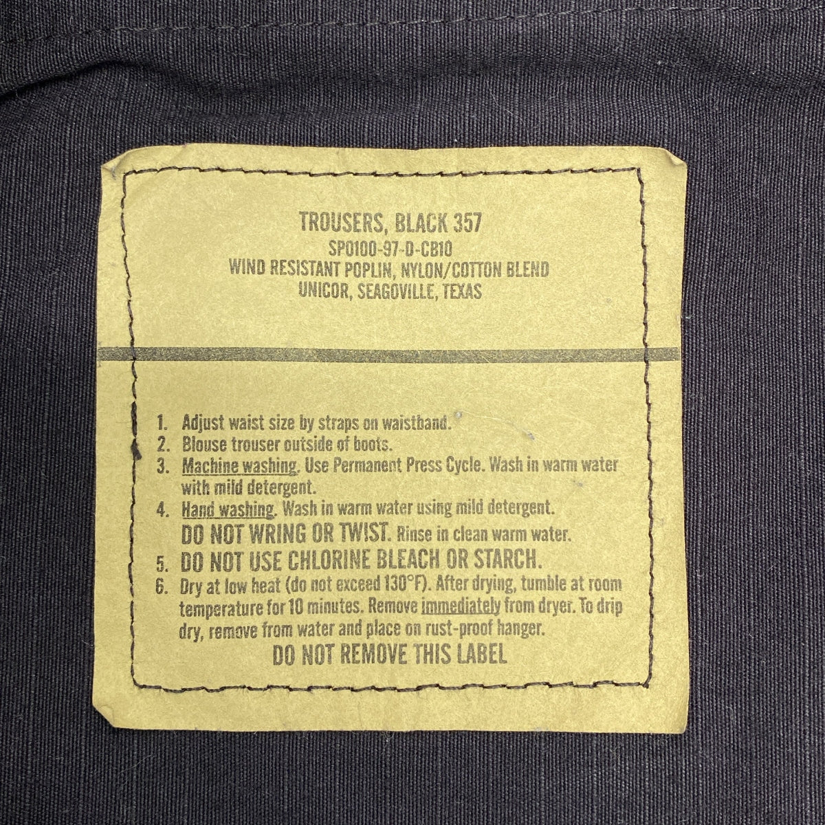 復古 / 復古服飾 | 美國軍用 BDU 褲子 | 軍用工裝褲 | S 碼 | 黑色 | 男款