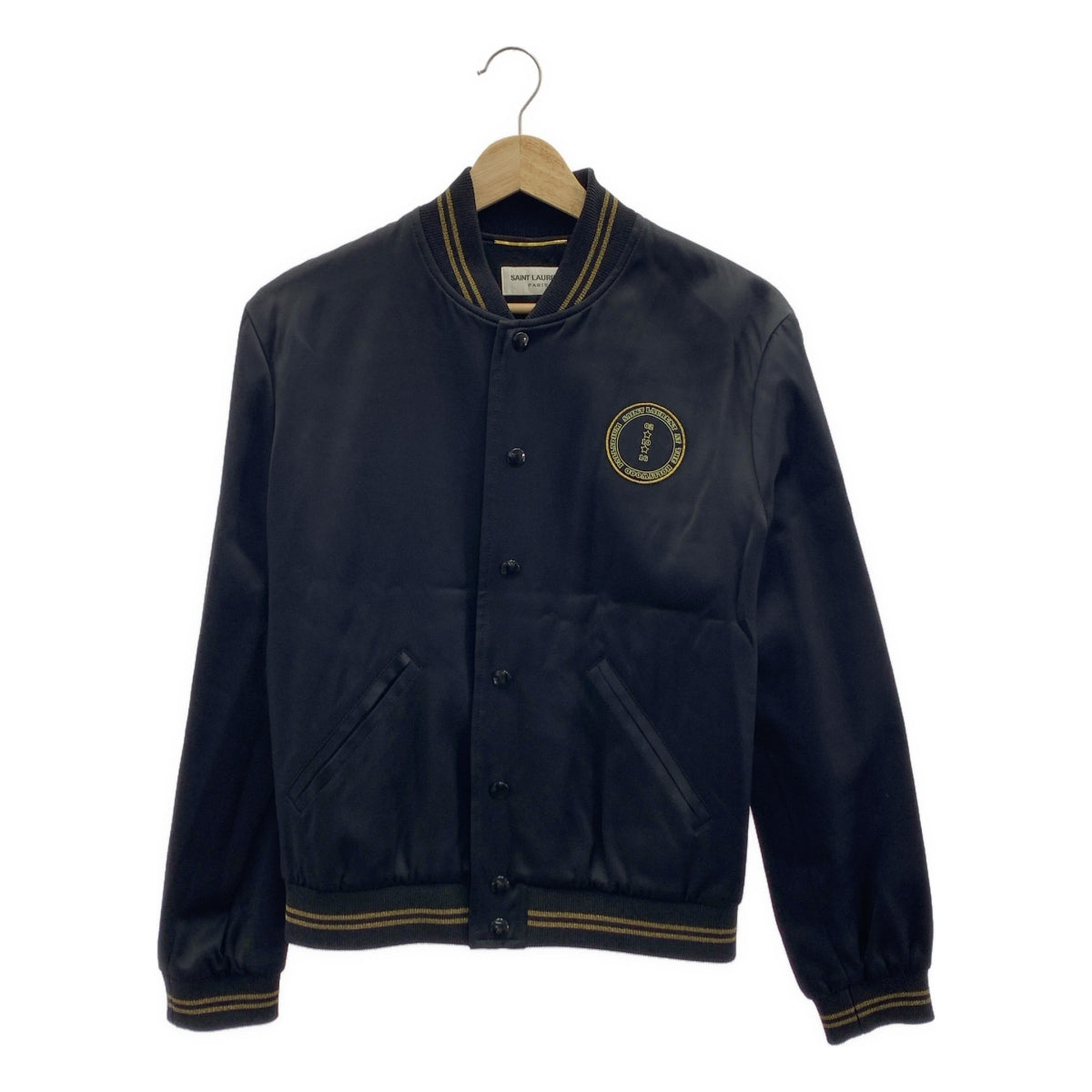 SAINT LAURENT PARIS / サンローランパリ | エディ・スリマン期 PALLADIUM パラディウム 刺しゅう スパンコール装飾 テディジャケット | 38 | レディース