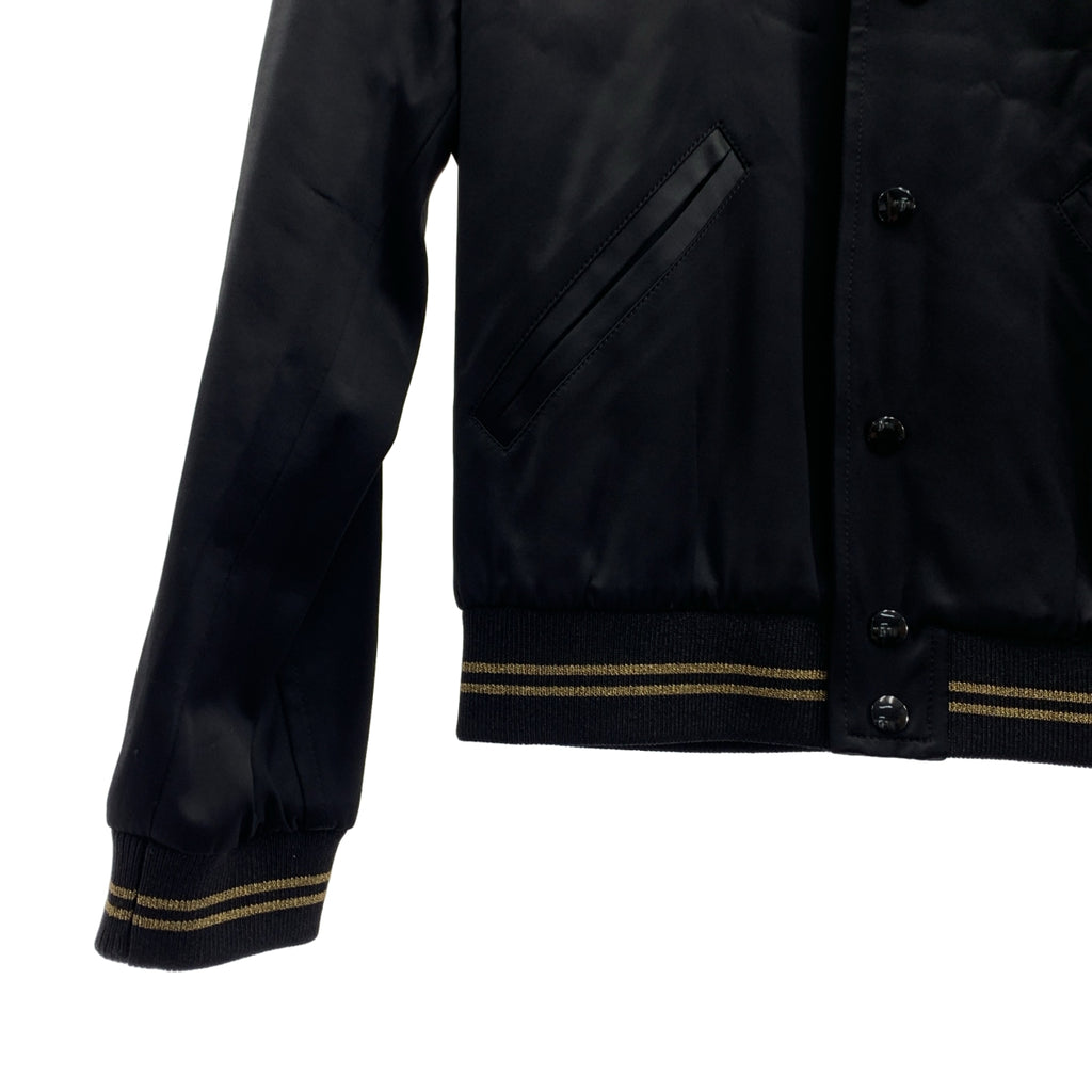 SAINT LAURENT PARIS / サンローランパリ | エディ・スリマン期 PALLADIUM パラディウム 刺しゅう スパンコール装飾 テディジャケット | 38 | レディース