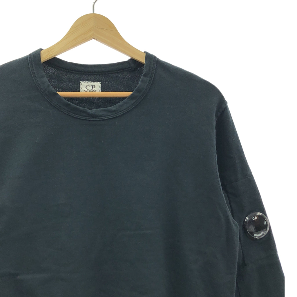CP COMPANY / 씨피 컴퍼니 | LIGHT FLEECE SWEATSHIRT / 크루넥 스웨트셔츠 컷소우 | 블랙 | 맨즈