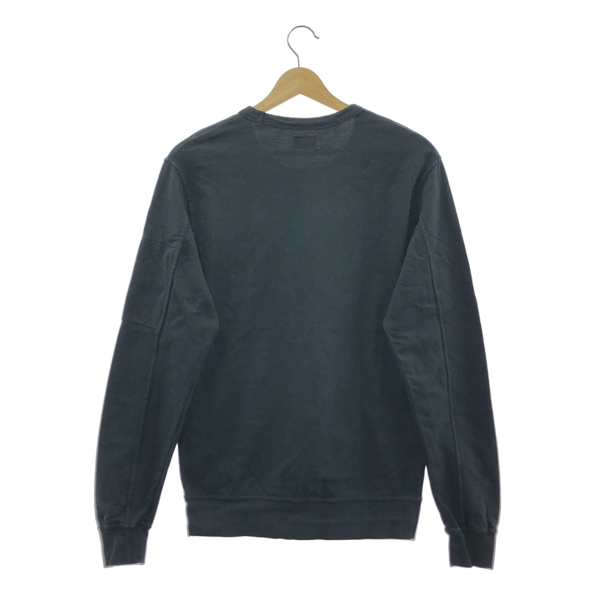 C.P. COMPANY / シーピーカンパニー | LIGHT FLEECE SWEATSHIRT / クルーネック スウェットシャツ カットソー | ブラック | メンズ