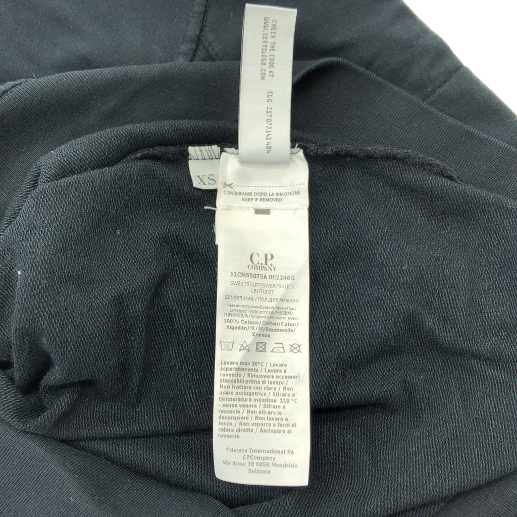 CP COMPANY / 씨피 컴퍼니 | LIGHT FLEECE SWEATSHIRT / 크루넥 스웨트셔츠 컷소우 | 블랙 | 맨즈