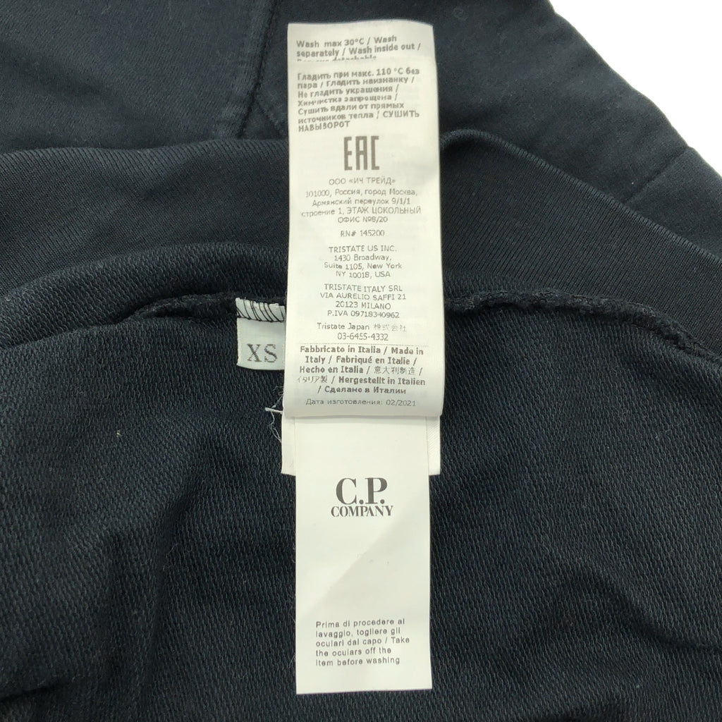 CP COMPANY / 씨피 컴퍼니 | LIGHT FLEECE SWEATSHIRT / 크루넥 스웨트셔츠 컷소우 | 블랙 | 맨즈
