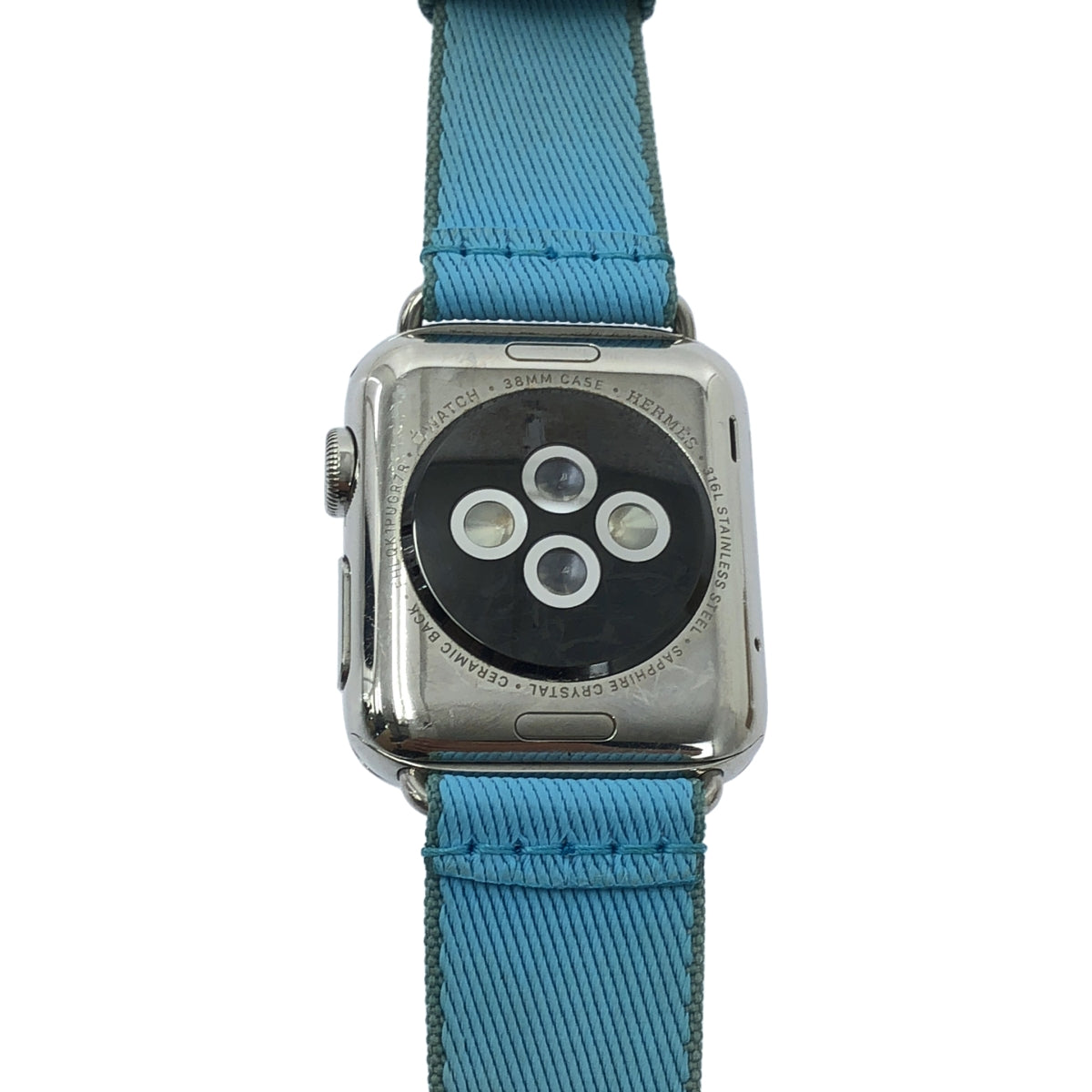 HERMES / エルメス | Apple Watch / アップルウォッチ 38mm ステンレススチール 第1世代 A1553 シンプルトゥール ツイル ベルト |