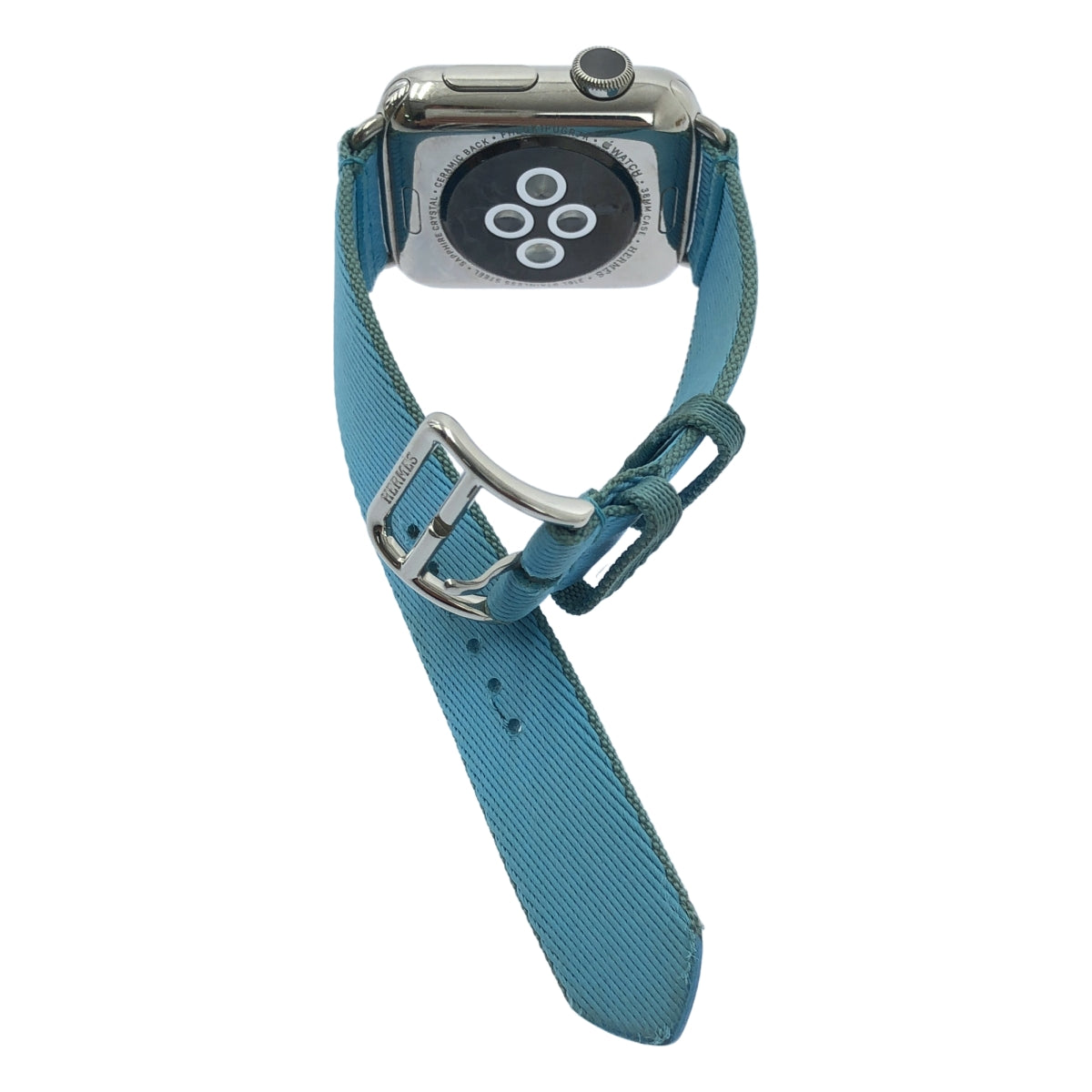 HERMES / エルメス | Apple Watch / アップルウォッチ 38mm ステンレススチール 第1世代 A1553 シンプルトゥール ツイル ベルト |