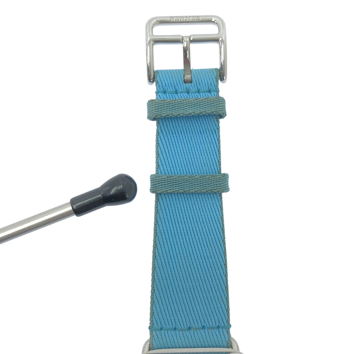 HERMES / エルメス | Apple Watch / アップルウォッチ 38mm ステンレススチール 第1世代 A1553 シンプルトゥール ツイル ベルト |