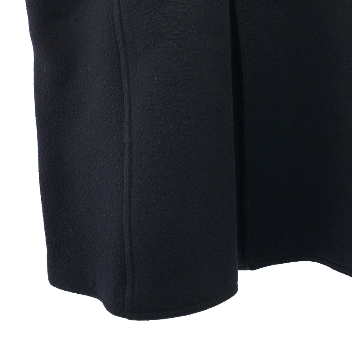 CURRENTAGE / カレンテージ | Short Beaver Long / ウール ノーカラー コート / 総裏地 | 2 | レディース