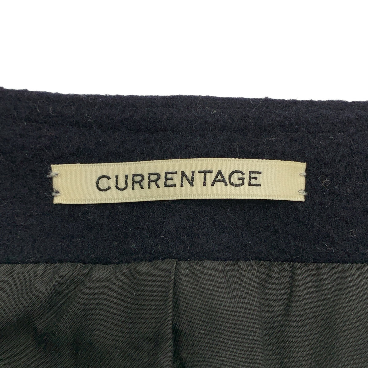 CURRENTAGE / 캘린티지 | Short Beaver Long / 울 노 컬러 코트 / 총 안감 | 2 |