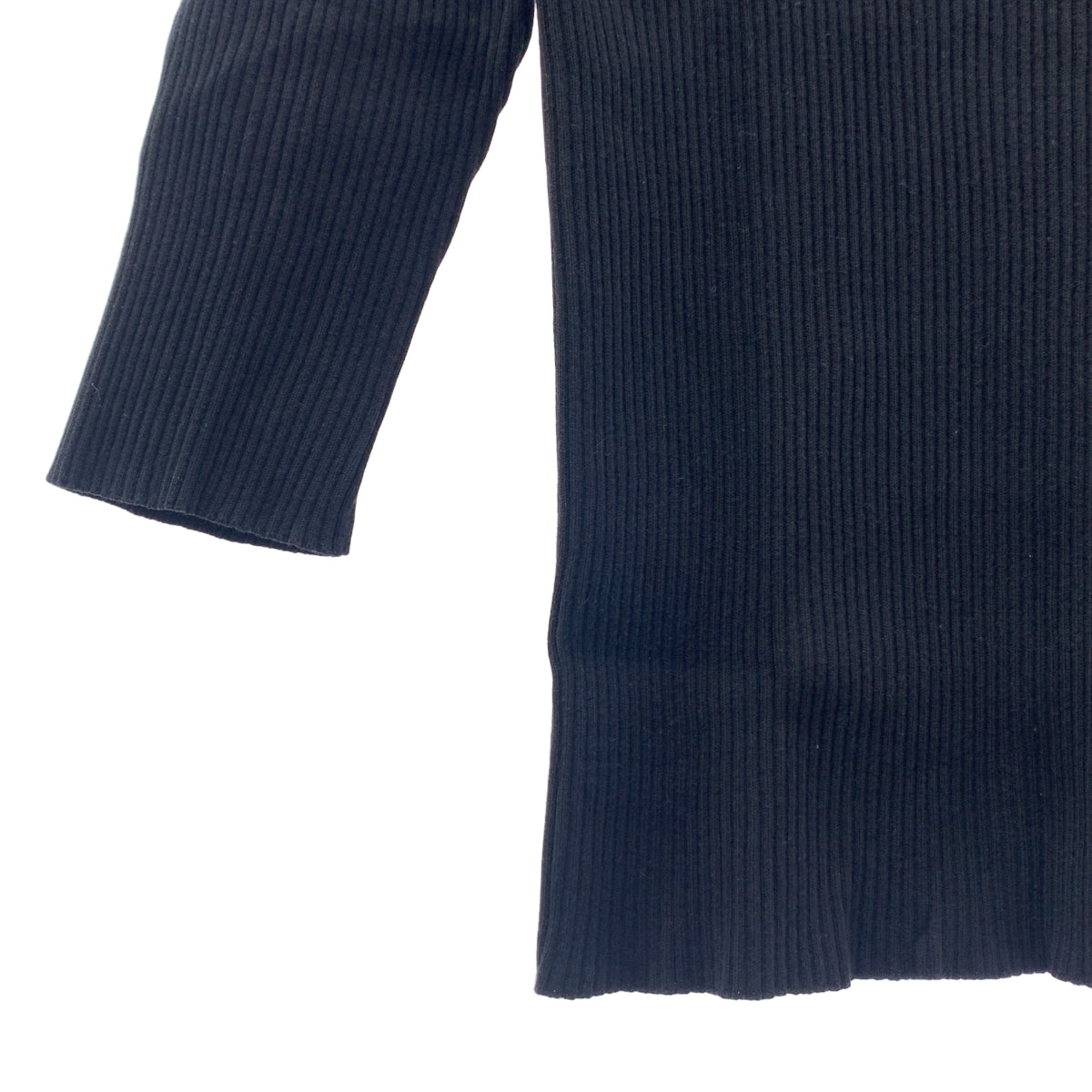Deuxieme Classe | 2020SS | EVERYDAY I LIKE EVERYDAY KNIT 羅紋七分袖針織衫 | 黑色 | 女款