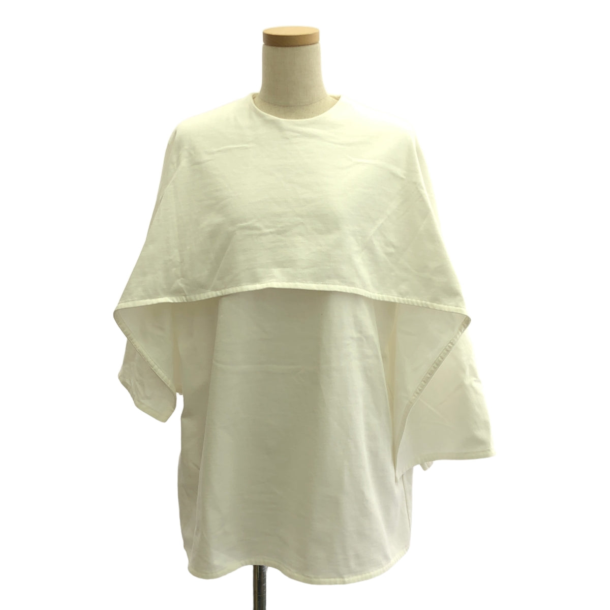 [狀況良好] JIL SANDER | 2024SS |圓領無袖T卹/棉質後背拉鍊套頭衫| M |白色 |女性的