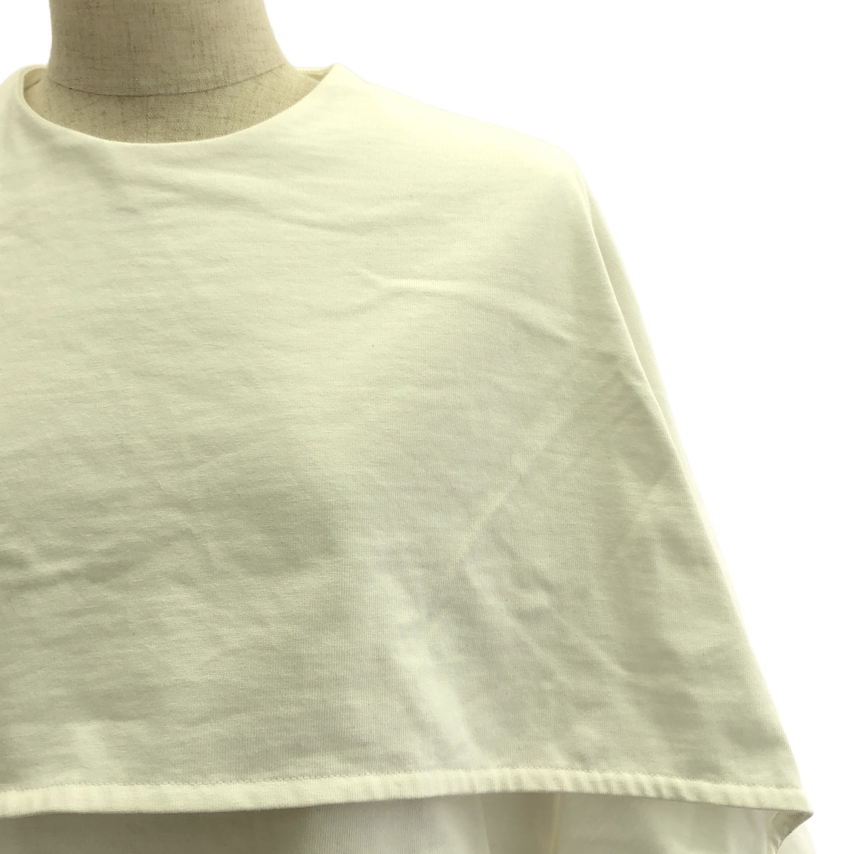 [狀況良好] JIL SANDER | 2024SS |圓領無袖T卹/棉質後背拉鍊套頭衫| M |白色 |女性的