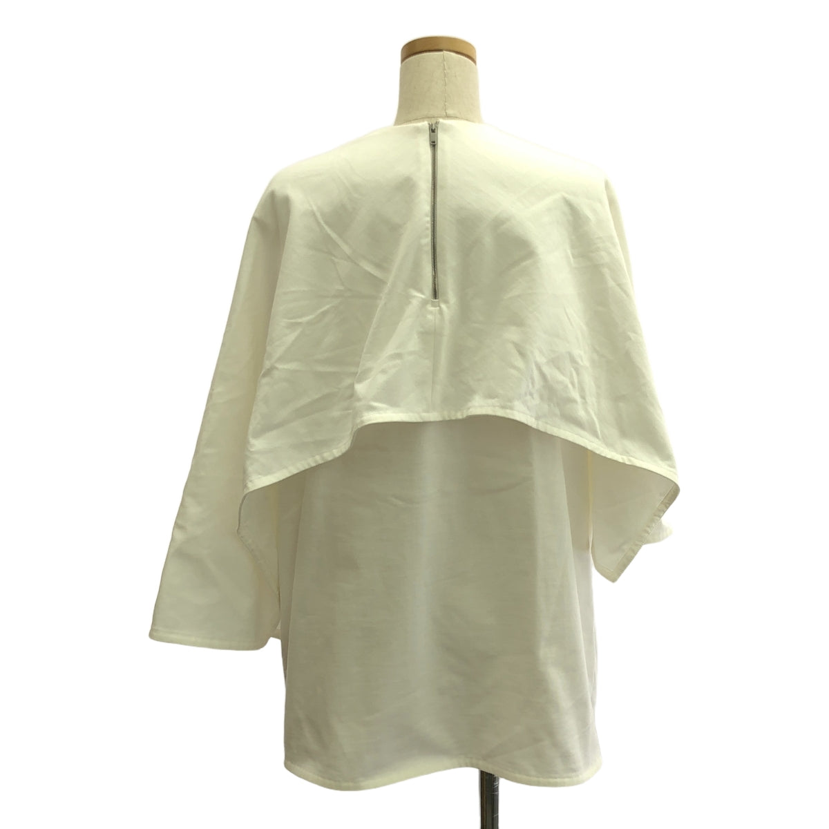 【美品】  JIL SANDER / ジルサンダー | 2024SS | Crew Neck Sleeveless T-Shirt / コットン バックジップ プルオーバー ブラウス | M | ホワイト | レディース