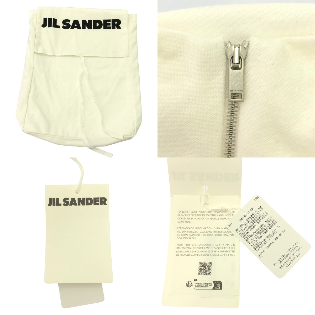 [狀況良好] JIL SANDER | 2024SS |圓領無袖T卹/棉質後背拉鍊套頭衫| M |白色 |女性的