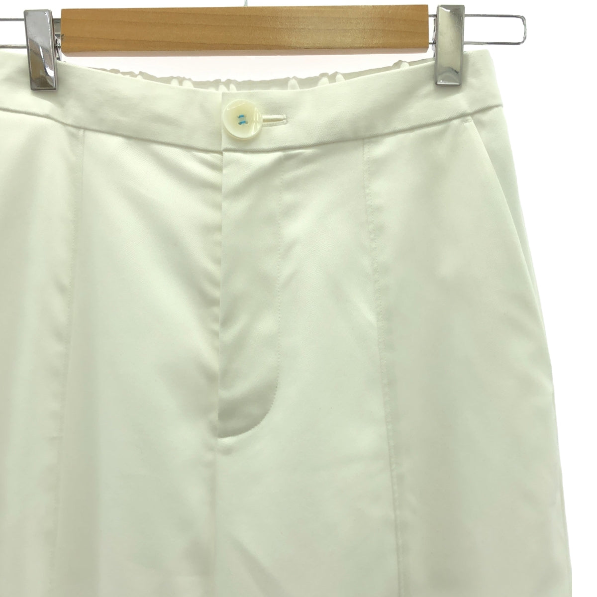 nagonstans / 나곤 스탠스 | 2024SS | water-repellent curve pants | M | 화이트 | 여성